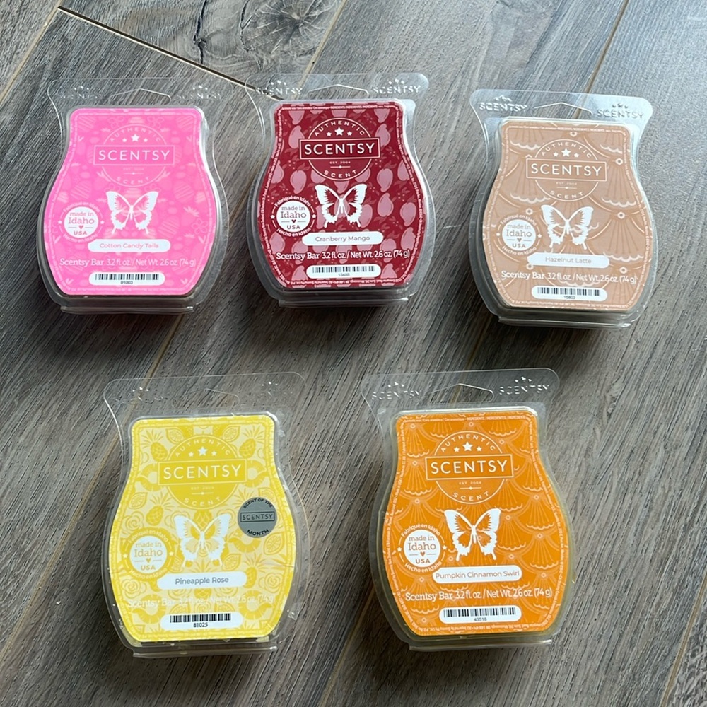 SCENTSY WAX BAR BUNDLE (5)